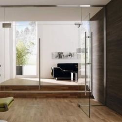 1 Glazen Pendeldeuren